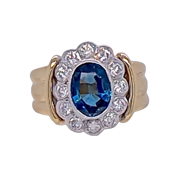Sapphire and Diamond Ring - image 2