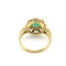 Emerald and Diamond cluster ring - image 4