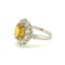 Yellow Sapphire And Diamond Cluster Ring YS2.50Cts D1.25Cts - image 4