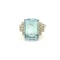 Aquamarine And Diamond Ring Aq6.50Cts - image 2