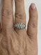 Vintage Diamond Cluster Ring est.1.50Cts - image 5