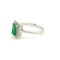 Emerald and diamond Cluster ring E0.95Cts D0.50Cts - image 3