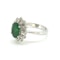 Emerald and diamond Cluster ring Em1.50Cts D0.85Cts - image 3