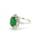 Emerald and diamond Cluster ring Em1.54Cts D0.99Cts - image 3