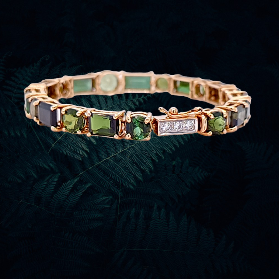 Green Tourmaline Bracelet – Stranded Jewels