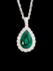 Emerald and diamond pendant SKU: 5997 DBGEMS - image 2