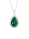 Emerald and diamond pendant SKU: 5997 DBGEMS - image 1