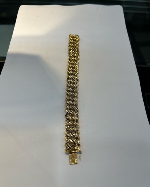 Vintage French 18ct gold bracelet at Deco & Vintage - image 2