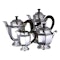 CHRISTOFLE Silver Plate - MANSART Pattern - 5 Piece Tea & Coffee Set - image 2