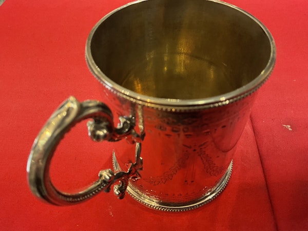 A Beautiful Silver Victorian Christening Cup - image 3