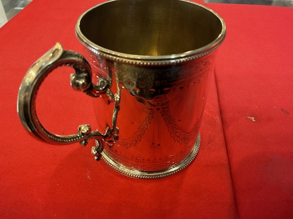 A Beautiful Silver Victorian Christening Cup - image 2