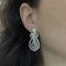 Modern Diamond, Blue Topaz And White Gold Drop Earrings - image 4
