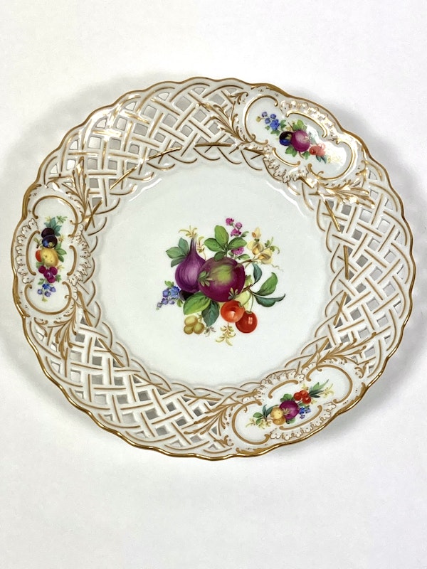 Set of Meissen fruit plates - image 3