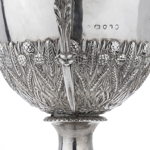 Antique late Victorian sterling silver impressive large trophy cup, London 1874. - image 8