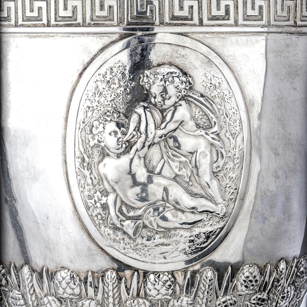 Antique late Victorian sterling silver impressive large trophy cup, London 1874. - image 9