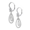 Modern Diamond And 18ct White Gold Cluster Drop Earrings, 5.48 Carats - image 2