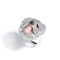 Diamond, Conch Pearl, Enamel and Platinum Dog Ring - image 2