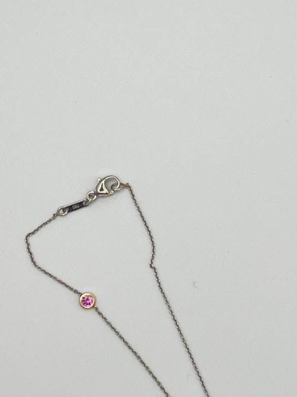 Beautiful pink sapphire necklace - image 5
