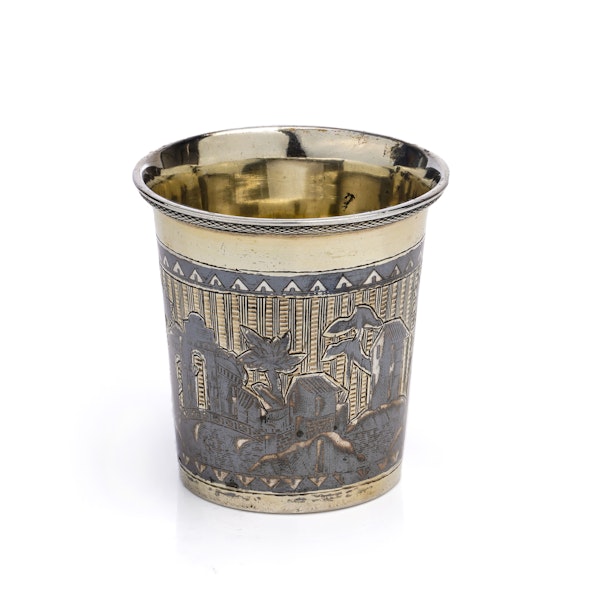 Russian Sliver Guild Niello Cup, Moscow 1834 by Garvril Ustinov - image 4