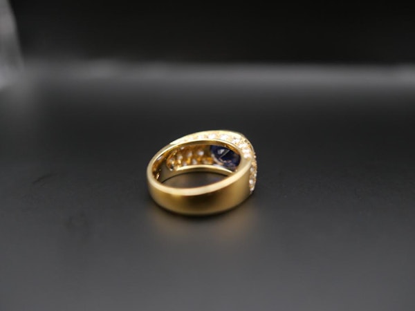 4ct Blue Sapphire&Diamonds Ring SOLD - image 4