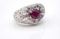 Beautiful Heart Ruby&Diamond Ring - image 1