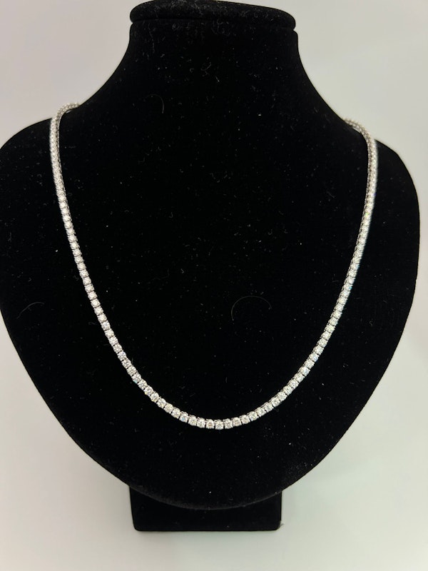 Tennis Necklace In 18/k White Gold&Diamonds SOLD - image 1