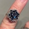 Sapphire & Diamond cluster ring - image 3