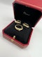 3X Vintage Cartier Sapphire&Ruby&Diamond Rings 18/k Yellow Gold Solitaire Cartier Stack Rings - image 6