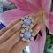 Lavender Jade, Black Onyx, Diamond and Platinum Flower Earrings - image 5