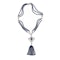 Modern Sapphire, Diamond And Platinum Tassel Pendant Necklace - image 6