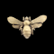 Antique gold bee brooch SKU: 6152 DBGEMS - image 1