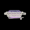 Fine amethyst and diamond belle epoque brooch SKU: 6138 DBGEMS - image 3