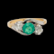 Emerald and diamond ring SKU: 6151 DBGEMS - image 1