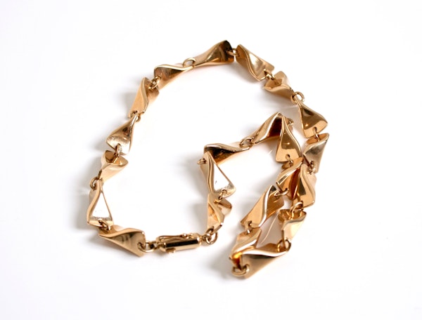 Georg Jensen 18k gold Butterfly bracelet - image 2