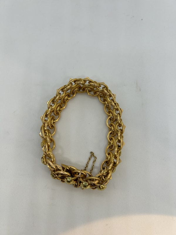Antique French 18ct gold bracelet at Deco&Vintage Ltd - image 4