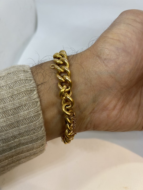 Vintage 21ct gold chain bracelet at Deco&Vintage Ltd - image 3