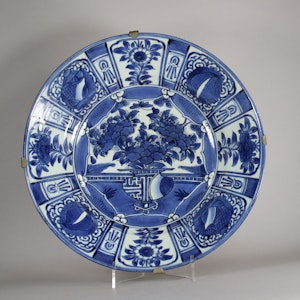 Large Japanese Arita Porcelain Blue and White Octagonal Baluster Vase -  ROBIN MARTIN ANTIQUES