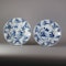 Pair of Chinese small deep blue and white warrior dishes, Kangxi (1662-1722) - image 2