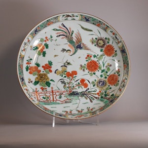 Chinese famille verte dish, Kangxi (1662-1722)