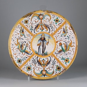 Italian Deruta Maiolica tazza, early 17th century