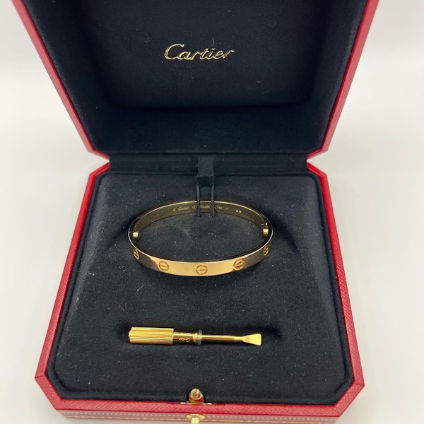 Cartier Love Bracelet In Yellow Gold SOLD - image 2