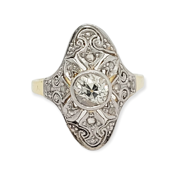 Edwardian diamond engagement ring SKU: 6197 DBGEMS - image 2