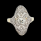 Edwardian diamond engagement ring SKU: 6197 DBGEMS - image 1