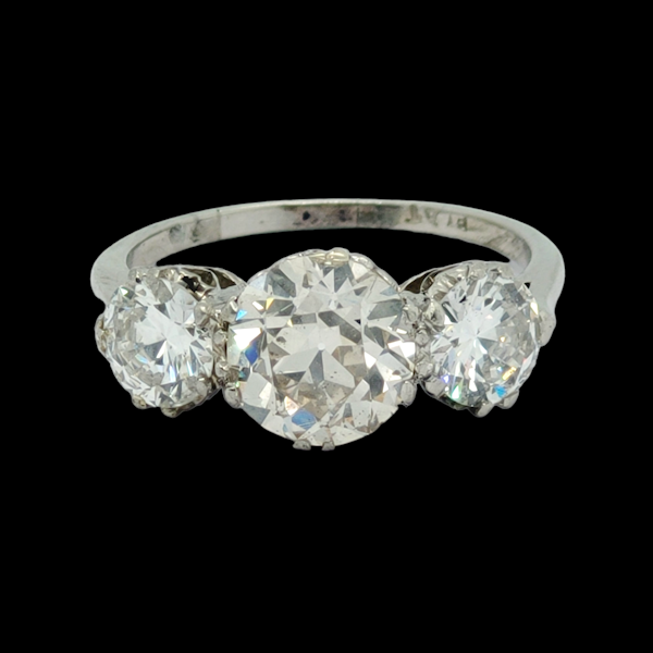 Antique diamond trilogy ring SKU: 6199 DBGEMS - image 1