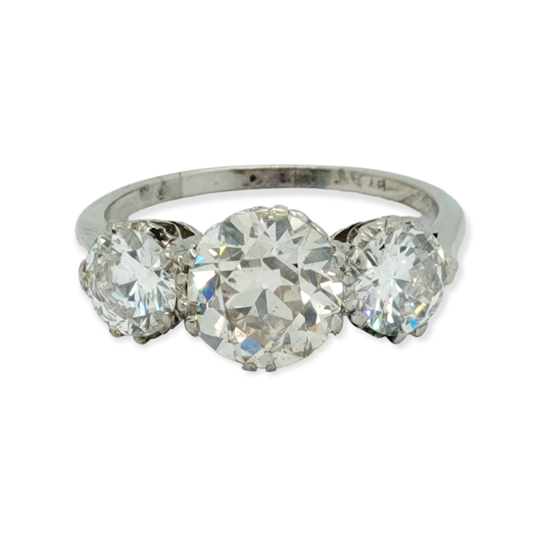 Antique diamond trilogy ring SKU: 6199 DBGEMS - image 2