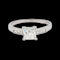 1.08ct French cut diamond engagement ring SKU: 6201 DBGEMS - image 1