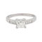 1.08ct French cut diamond engagement ring SKU: 6201 DBGEMS - image 2