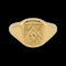 18ct gold seal engraved signet ring SKU: 6206 DBGEMS - image 2