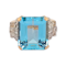Fine Art deco aquamarine and diamond dress ring SKU: 6208 DBGEMS - image 1