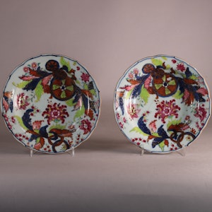Pseudo-tobacco leaf plates, Qianlong (1736-95)